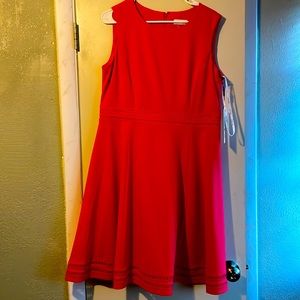 Calvin Klein dress, size 14, color hibiscus